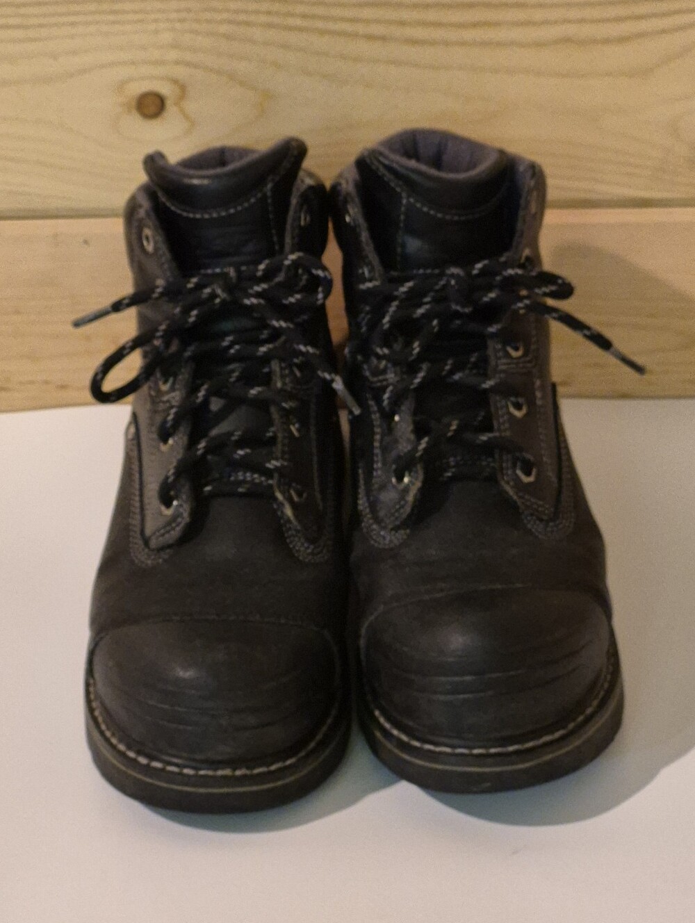 Timberland Mens Pro Series Steel Toe Black Work Boots Size 11